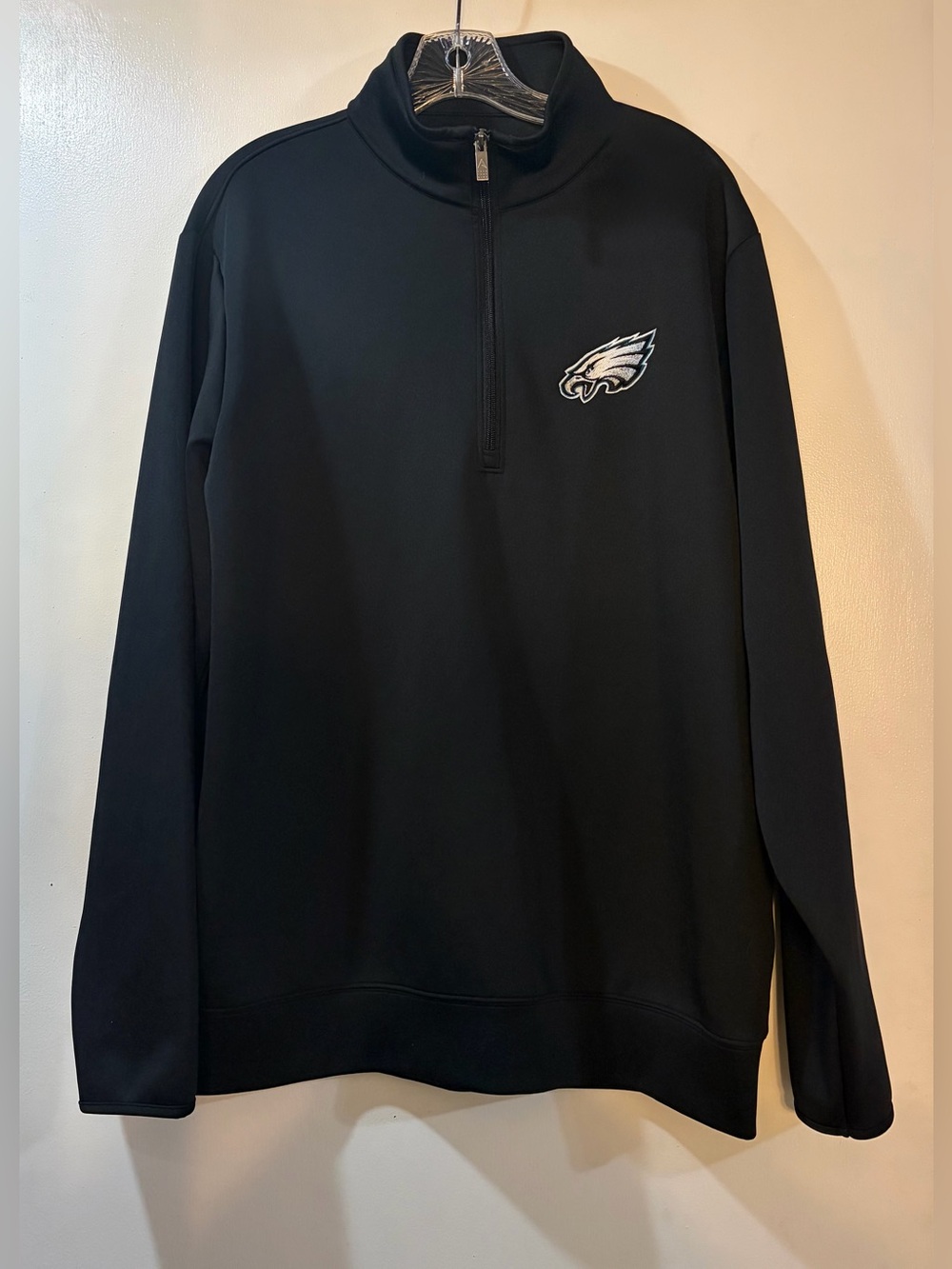 Philadelphia Eagles Quarter Zip Pullover Antigua Mens Sz Large